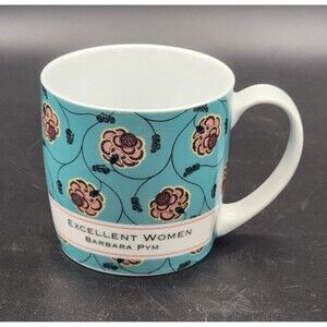 Excellent Women Barbara Pym Virago Mug Blue Floral Flamenco Neisha Crosland 8oz